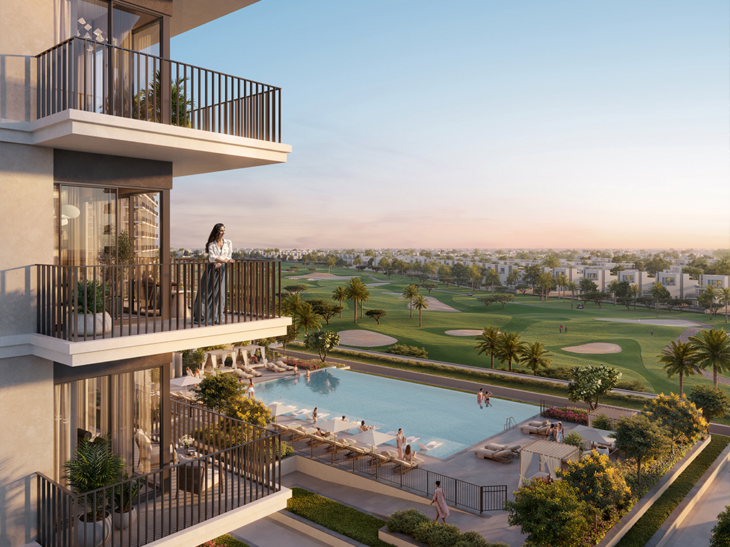 Grove Ridge, Emaar South — balconies and glazing