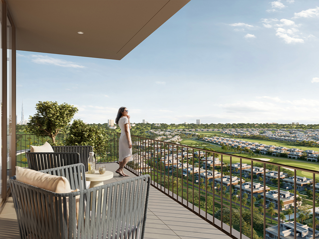 Greencrest, Dubai Hills Estate — landscaped approach