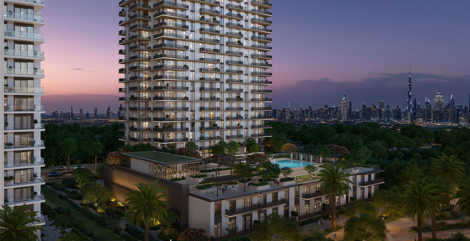Greencrest, Dubai Hills Estate — residences among greenery