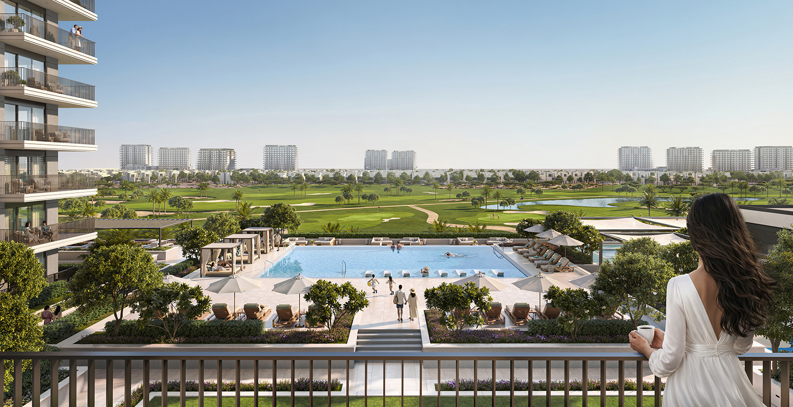 Golf Fields, Emaar South — fairway frontage