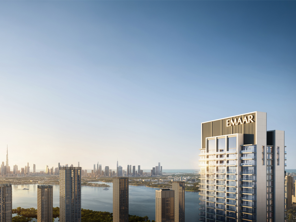 Valia, Dubai Creek Harbour — aluminium clad facade