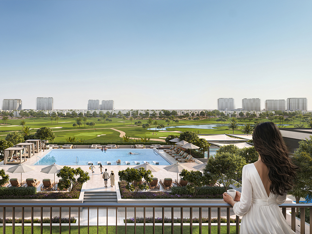 Golf Fields, Emaar South — terraces and balconies